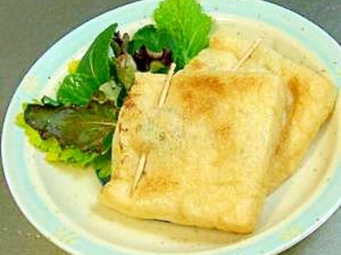 飲んで応援:日本酒によく合う納豆の油揚げ包み